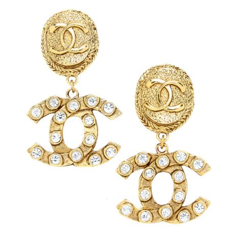 chanel logo earing|Chanel earrings logo price.